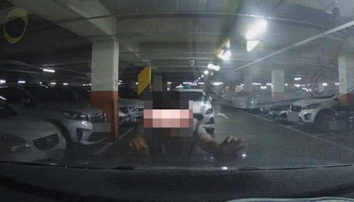 이중주차 해놓은 차 장애인 주차구역으로 밀어놓고 과태료 내게 만든 남성