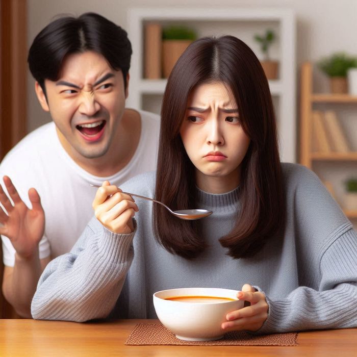 “죽 먹으면서 국에 말아먹고 있는데, ‘개밥’ 먹냐는 남친... 따지니 ‘장난’이라네요”