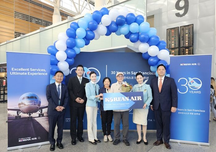 대한항공, 美 샌프란시스코 취항 30주년... 항공권 증정 등 탑승객 이벤트 진행