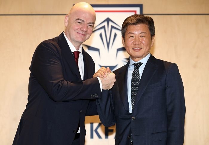 FIFA 회장 지지 받은 정몽규 회장... 국감 질타에 “너무 현미경으로 보셔서 아쉬움 있다”