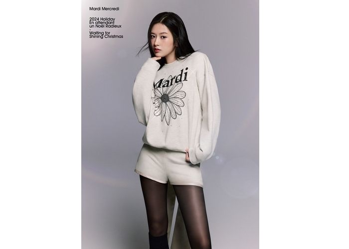 마르디 메크르디, 윈터 홀리데이 컬렉션 공개 및 로즈 컬렉션 출시... 안유진도 입었다