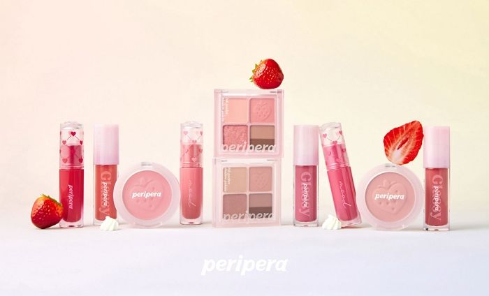 미지근한 핑크톤으로 밀키한 핑크 딸기 컬러 그대로 재현한 페리페라 ‘소프트 베리 컬렉션’