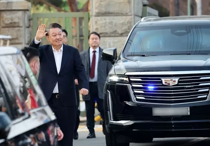 지난 8일 법원의 구속취소 결정으로 석방된 윤석열 대통령 / 뉴스1