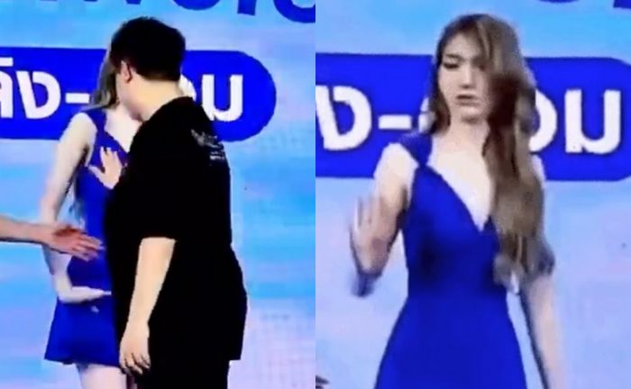 인사하던 손이 가슴으로... 남성 팬에 성추행 당한 유명 여배우 (영상)