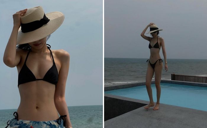 손나은, 파격 비키니 자태... 개미허리·애플힙 ‘눈길’