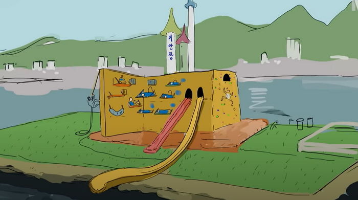 기안84가 그린대로 바다 한폭판에 집 지어준 ‘넷플릭스’의 자본력... 내부 더 놀랍다 (영상)
