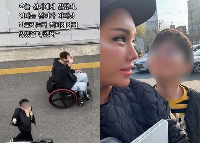 휠체어 타는 아빠 창피하다 했던 강원래 아들... 김송 “그러지 않았으면”