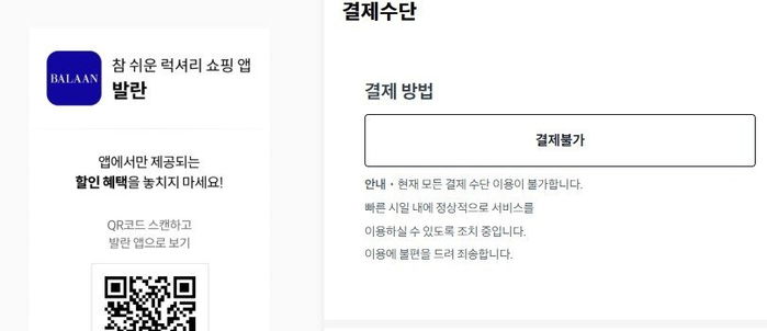 온라인 명품 플랫폼 발란 신규 결제 중단... 제2의 티메프 사태 오나