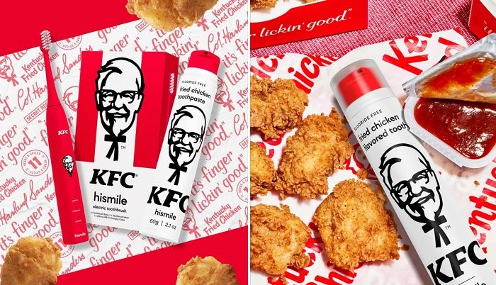 KFC가 내놓은 ‘치킨맛 치약’ 완판...“입 안 가득 퍼지는 치킨향”
