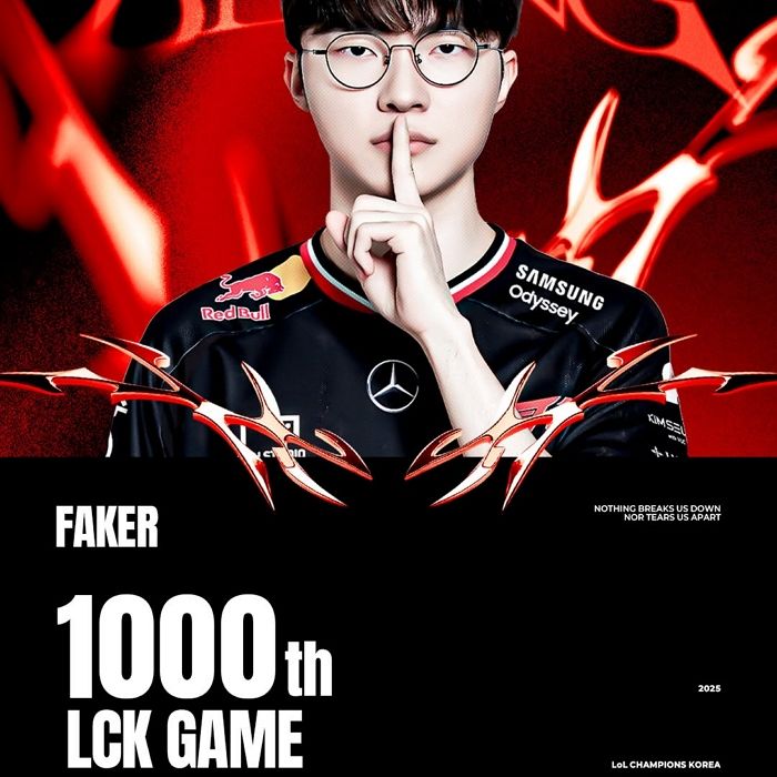 ‘페이커’ 이상혁, LCK 사상 첫 ‘1000경기’ 출전 대기록... KT 상대로 2-0 승리