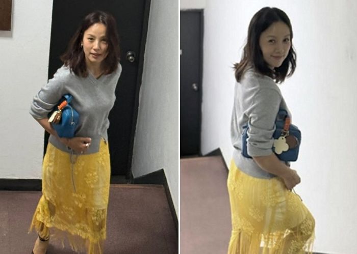 동갑내기 절친 김종민 결혼식서 눈물 펑펑 흘린 이효리... 하객룩도 화제