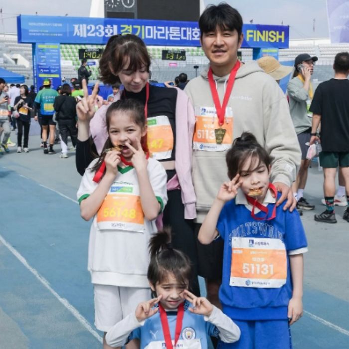박주호, ‘암투병’ 이겨낸 아내 안나 근황 전했다... “다같이 첫 마라톤”