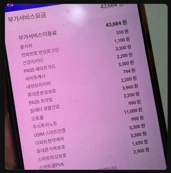 “우리 부모님이 호갱이었네”...엄마폰 유심 보호 서비스 가입하려다 알게 된 충격적인 진실