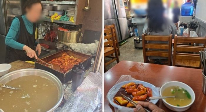 떡볶이 가게서 카드결제 거절당한 외국인... 주인 할머니 명령(?)이 ‘이것’으로 값 치러