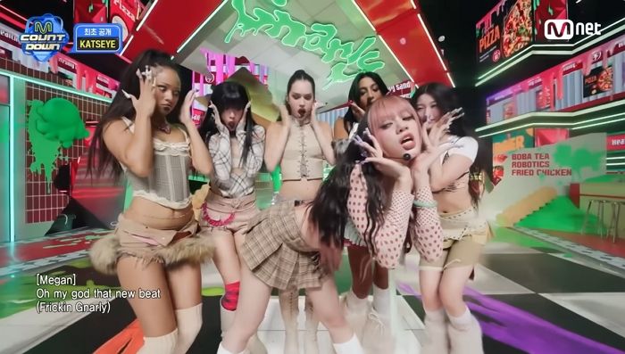 차원이 달랐던 ‘Gnarly’... 캣츠아이, ‘엠카’서 역대급 퍼포먼스로 무대 찢었다