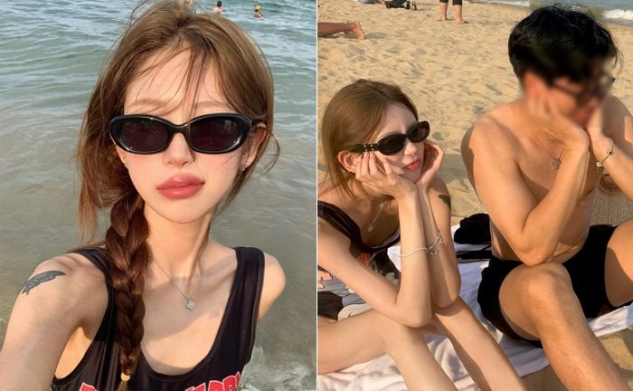 ‘최진실 딸’ 최준희, ‘96㎏→44㎏’ 감량하더니 남친과 해변에서 수영복 데이트