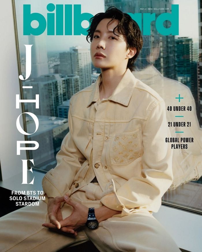 BTS 제이홉, '빌보드 매거진' 5월호 커버 장식... 
