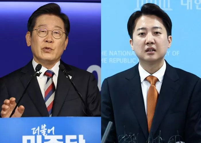 (좌)이재명 대선후보, (우)이준석 대선후보 / 뉴스1