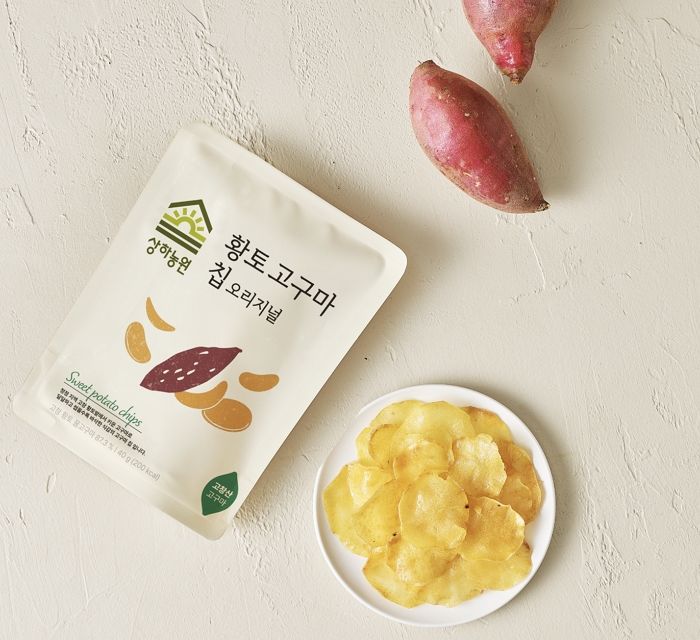 “생고구마 바로 튀겼다”... 상하농원, 무농약 고구마 껍질째 튀긴 ‘황토 고구마칩’ 출시