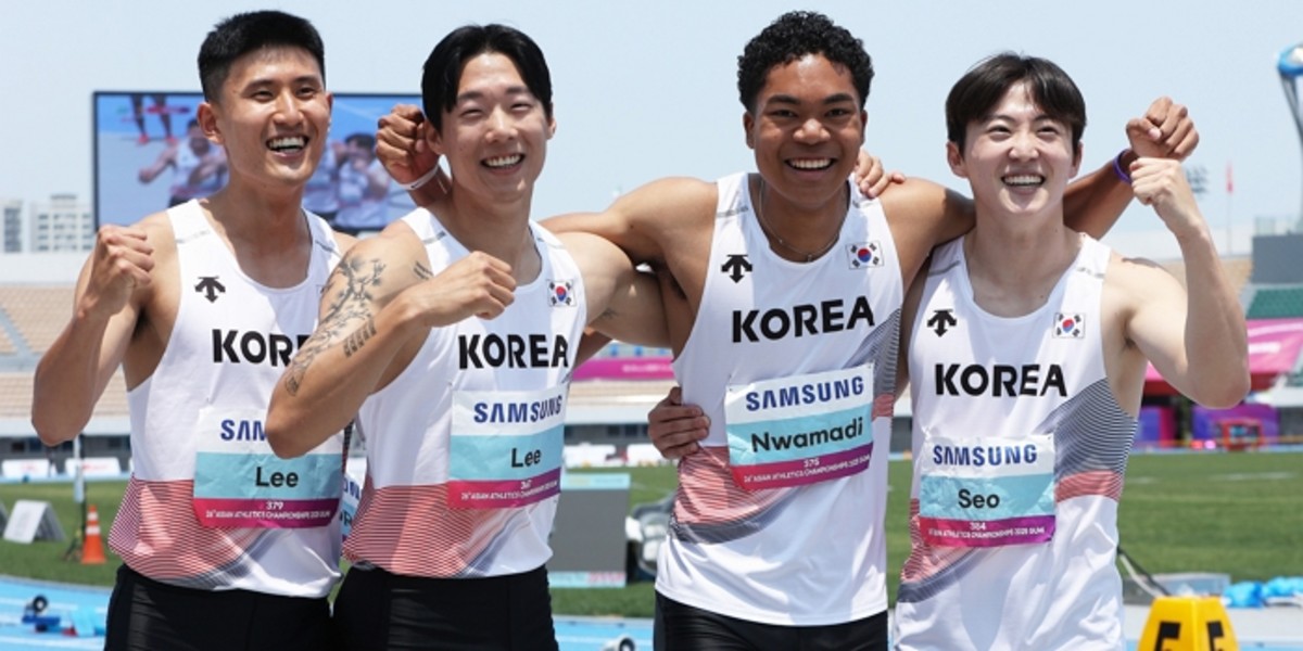 남자 육상 400m 계주, 아시아선수권 예선 1위... 사상 최초 金 도전