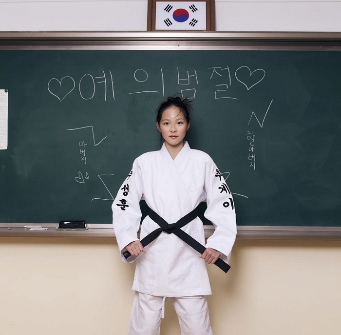어떤 촬영에서의 한장.한쪽에는 아버지의 이름한쪽에는 내 이름유도로 다시 만나게된 우리.아버지도 매우 기뻐하실꺼같아.그리고 무엇보다 사랑이 에게 고맙고방송 스터프 분들께 감사하고유도 에게 감사한다.소중한 한장입니다.ある撮影での一枚、片方には親父の名前、片方には私の名前、柔道で繋がった私達。私はもちろんの事、親父がとても喜んでるはず！そして何よりSaranに感謝。番組に感謝。柔道に感謝。大切な一枚で.jpg