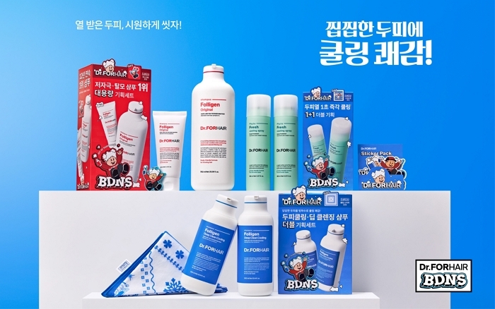 여름 두피 열 ‘두열이’와 함께 탈출!... 닥터포헤어, 빠더너스와 ‘두피 쿨링 캠페인’ 전개