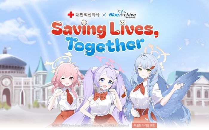 블루 아카이브, 대한적십자사와 사회공헌 활동 캠페인 전개