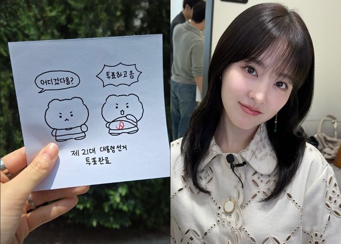 박보영, 나무랄 데 없는 투표 인증샷... ‘망곰이’로 1찍vs2찍 원천봉쇄