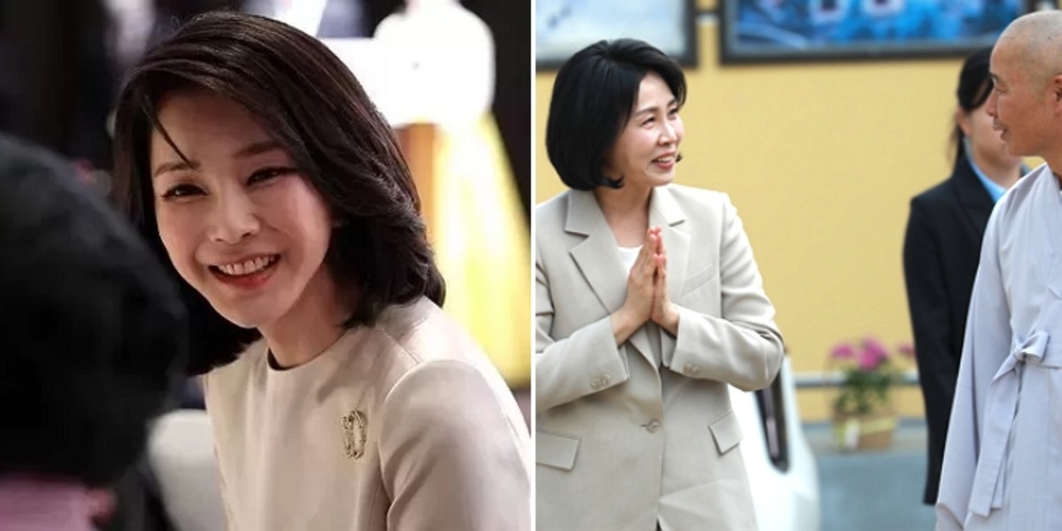 "김건희 보고 '공개행보' 피한 듯"... <b>김혜경 여사</b>의 '<b>조용한 내조</b>' 통했...