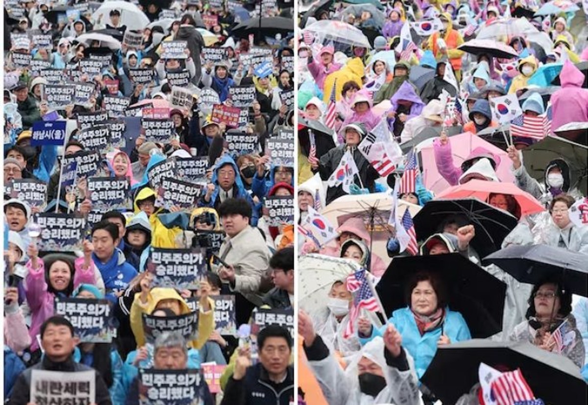 이재명 취임 후 첫 주말, 서울서 열린 '맞불' <b>집회</b>... "내란청산 vs <b>부정</b>...