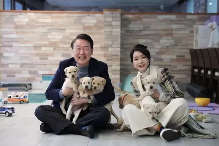 경기도 용인 삼성화재 안내견 학교를 찾은 윤석열 대통령 내외 / 대통령실