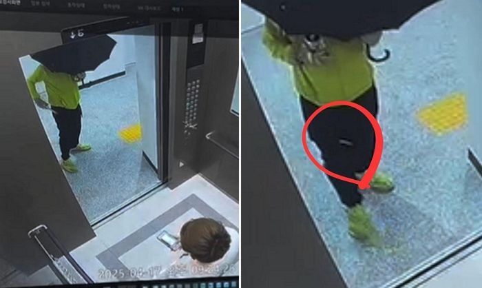 “엘리베이터 앞에서 ‘검은 우산 + 25cm 흉기’를 든 괴한과 맞닥뜨렸습니다”