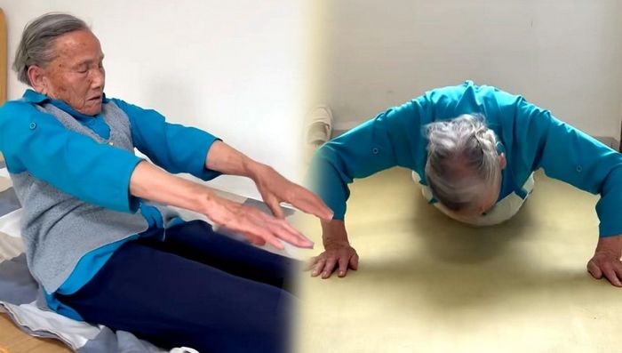 매일 팔굽혀펴기·윗몸일으키기 200회씩... 92세 할머니의 놀라운 운동 신경 (영상)