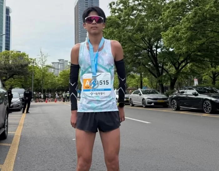 션 아들 하랑이 10km 마라톤 완주...