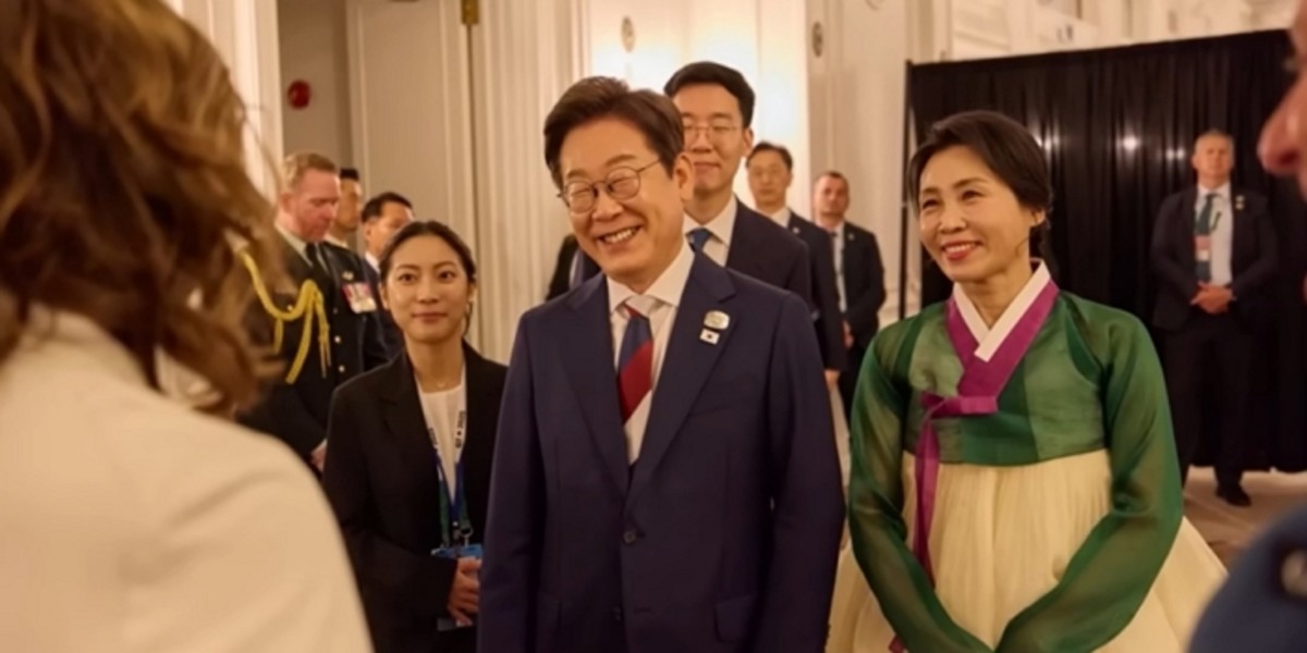 G7서 첫 한복 입고 '<b>영부인 외교</b>' 나선 <b>김혜경 여사</b>... "사진 촬영 요청...