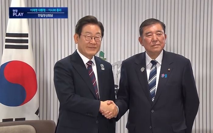 이재명 대통령, G7서 日 이시바 총리와 정상회담... 취임 14일 만