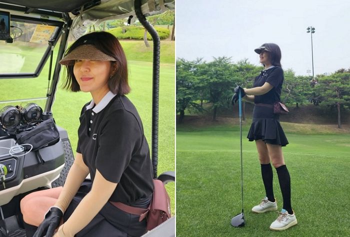 14kg 감량했다던 한혜연, 골프장에서 ‘반칙급 옆태’로 각선미 뽐냈다