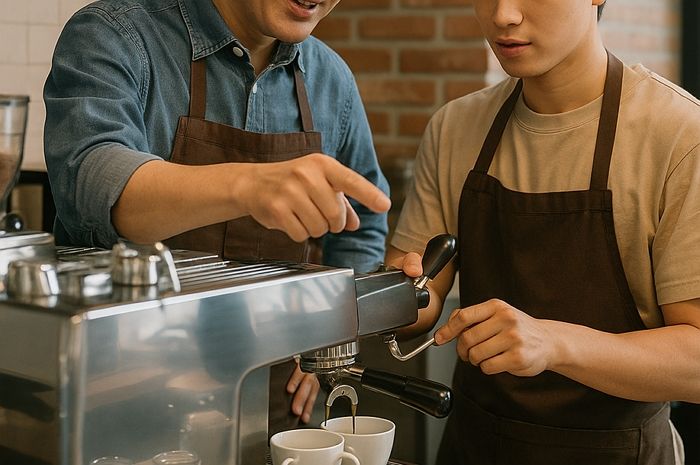 내가 주문한 음료를 알바생 ‘교육용’으로 만들며 기다리게 하는 사장... “거슬린다 vs 상관없다”