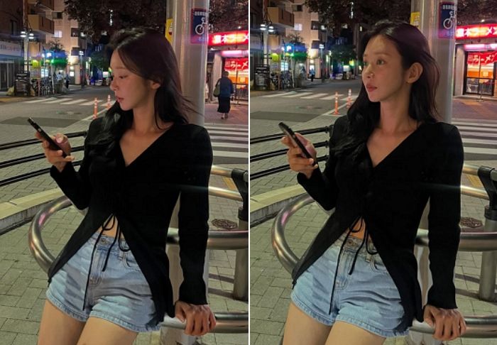 “택시 기다리는데도 화보 그자체”... ‘검정 니트+데님 숏팬츠’로 남다른 아우라 뽐낸 이주빈