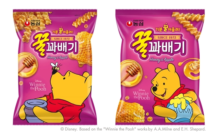 ‘꿀러버’ 곰돌이 푸 찰떡 캐스팅 한 농심... 꿀꽈배기 한정 출시