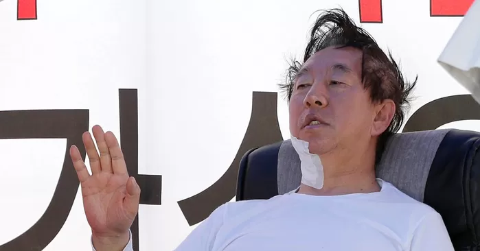 진짜로 단식을 했던 김성태 전 의원 / 뉴스1