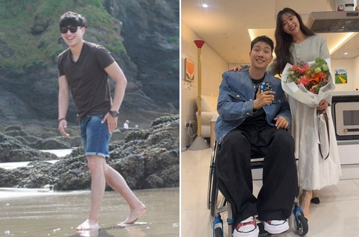 ‘하반신 마비’ 박위, 두 다리로 뚜벅뚜벅 걷던 사진 공개... “일어서면 ♥지은이와 영국 가고파”