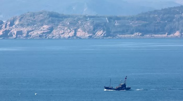 북방한계선(NLL)인근 해역에 중국 꽃게잡이 어선들이 모여 있다. / 뉴스1