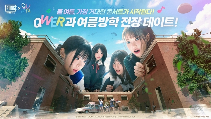 배틀그라운드 모바일, 인기 걸밴드 QWER과 컬래버레이션 진행