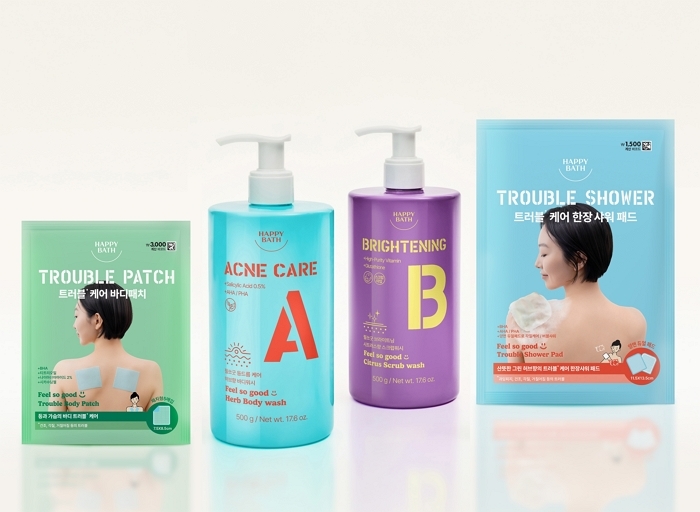 “등드름 고민 끝!”...  해피바스 ‘필쏘굿’ 신규 바디케어 라인 다이소 론칭