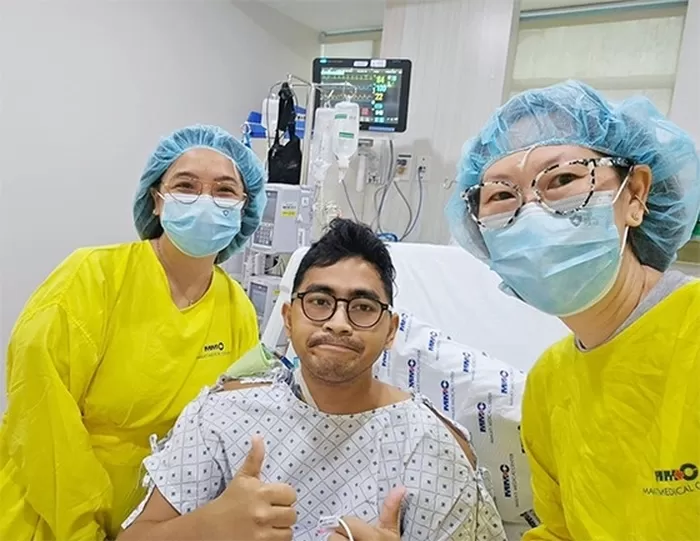 한국 의료진에게 생체 간이식 수술을 받은 필리핀 청년 바바오레예즈. [사진 서울아산병원]