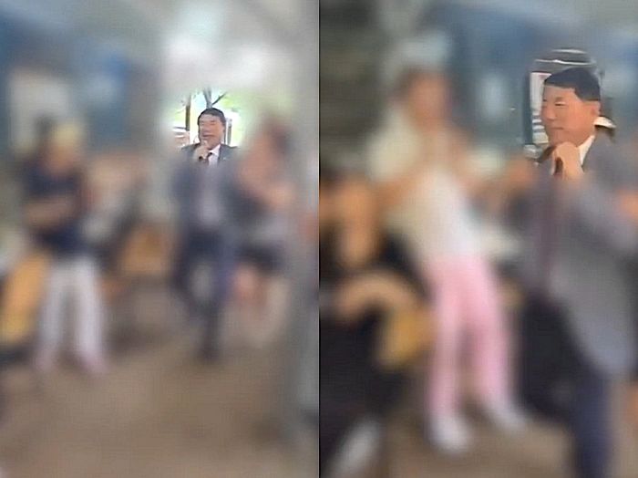 극한 폭우에 공무원들 비상근무 중인데... 야유회서 노래하고 춤춘 구리시장 (영상)