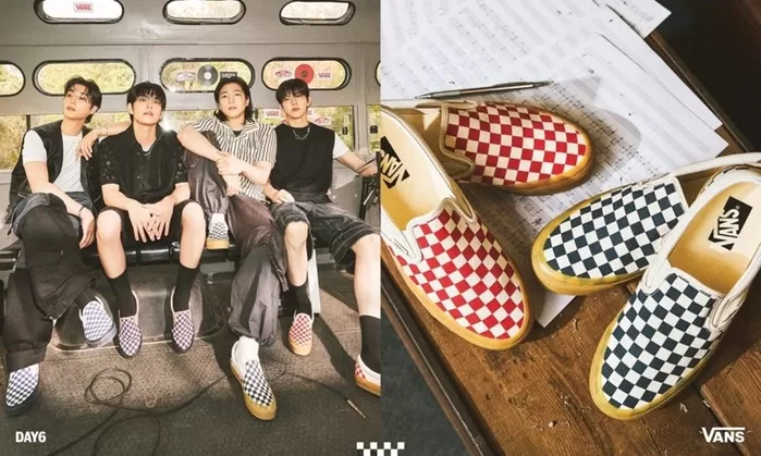 반스X데이식스, 체커보드 슬립-온 컬렉션 출시... “포토카드도 드려요”