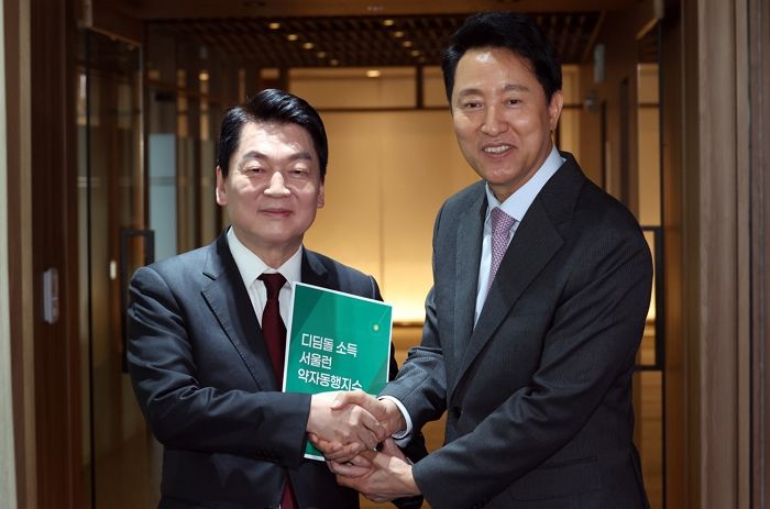 오세훈, 안철수와 내일 오찬 회동... 전당대회 전 ‘비윤계’ 연대 움직임