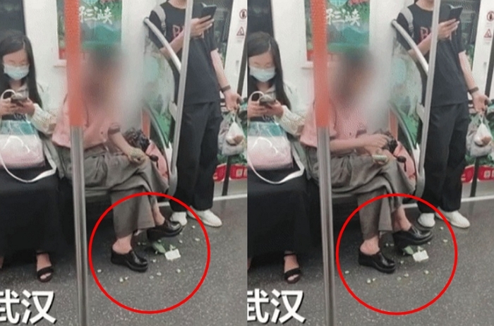 지하철 안에서 '씹던 음식 바닥에 퉤퉤'... 중국인들도 '극대노'